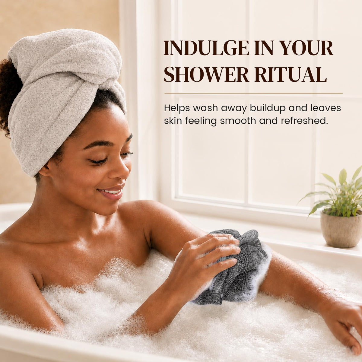 FUTRICREAT African Net Sponge travel pouch for easy storage