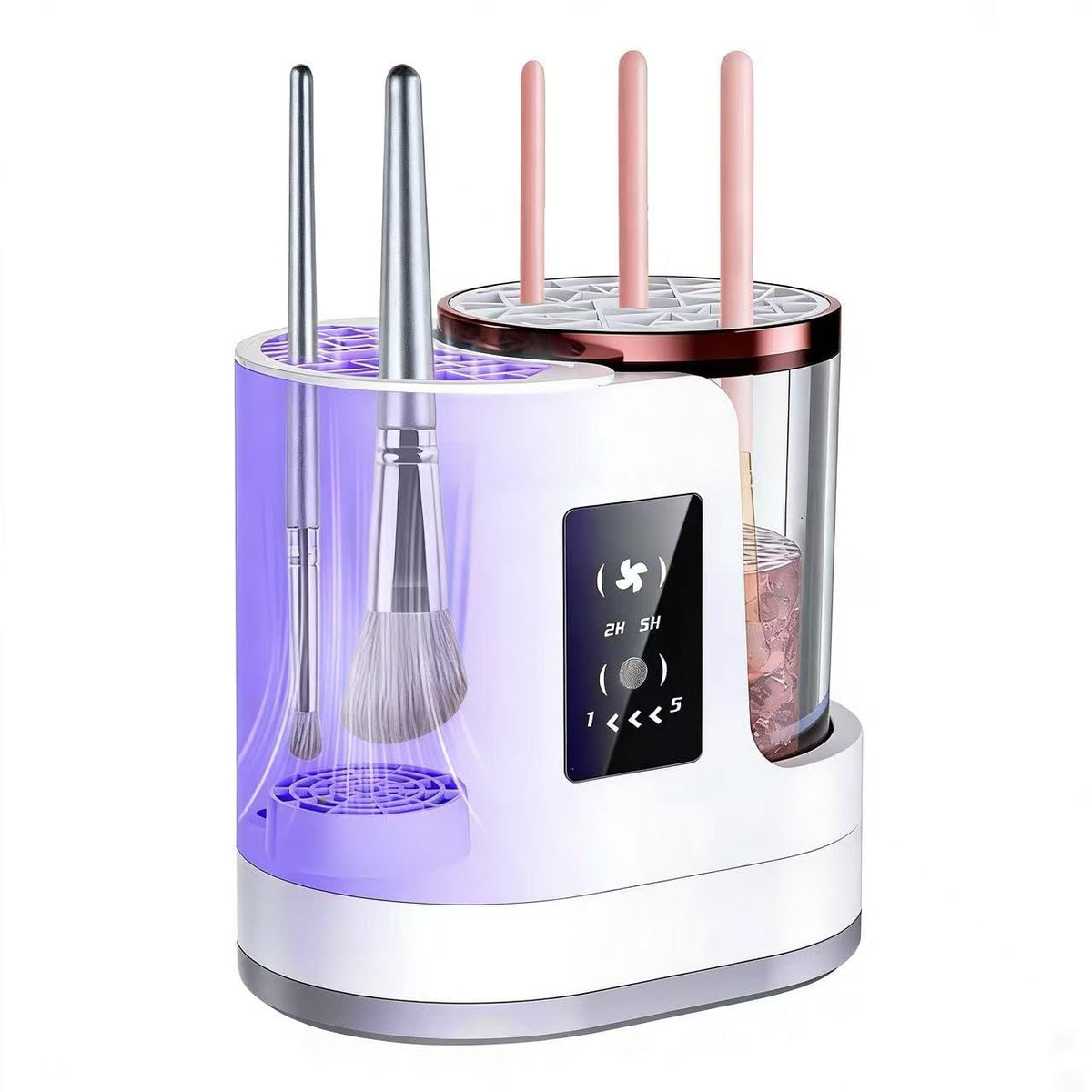 Fuziiav 3 IN 1 Electric Makeup Brush Cleaner & Dryer Machine front view