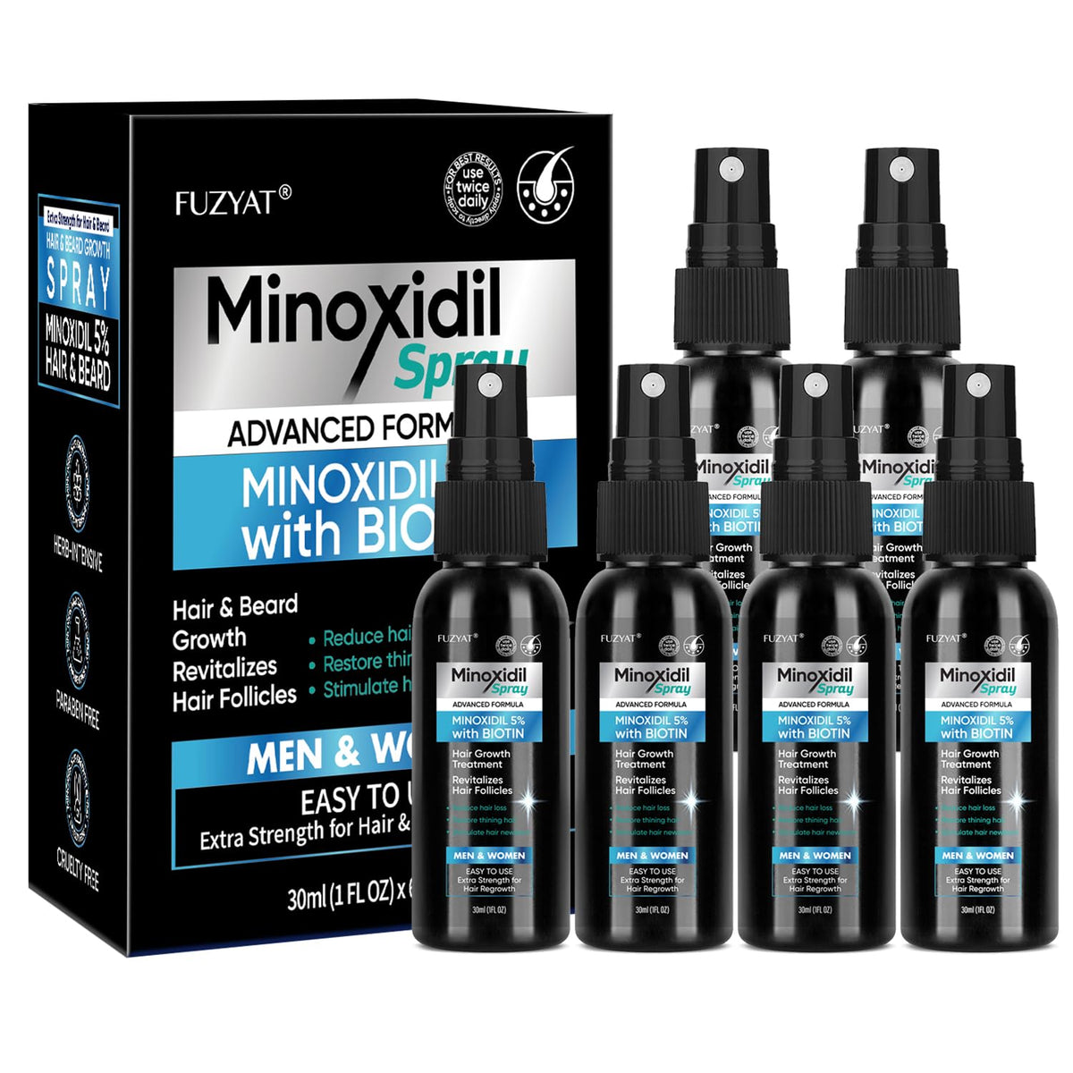 FUZYAT 5% Minoxidil Hair Growth Spray front view
