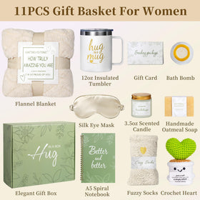 Fuzzy socks included in iFaveorr Get Well Soon Gift Basket