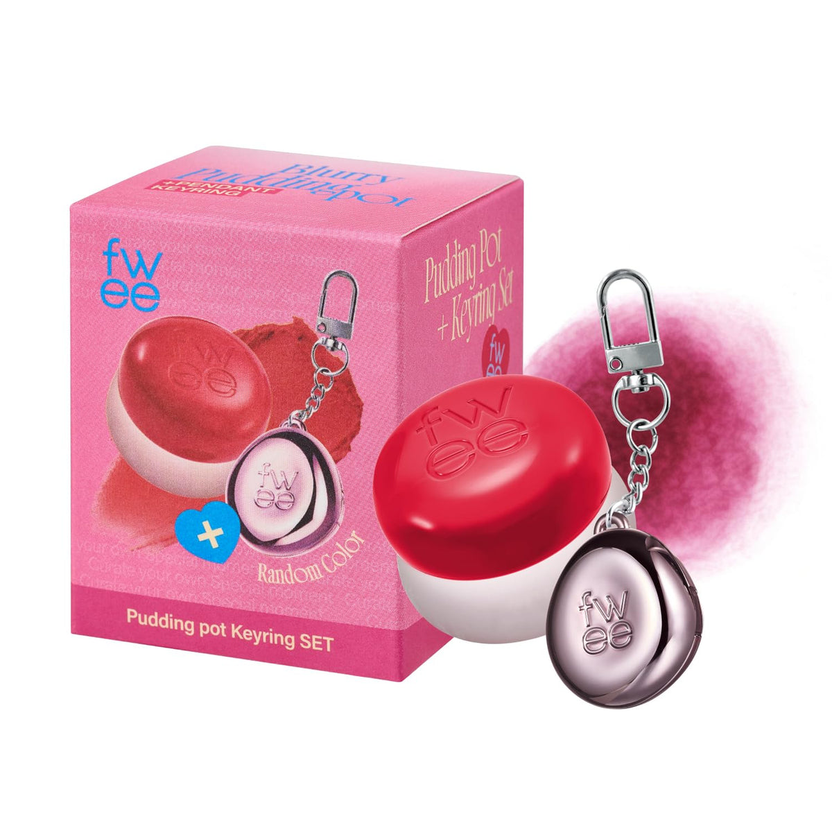 fwee Blurry Pudding Pot Blush & Lip Set front view