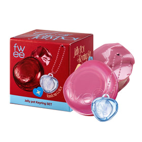 fwee Glowy Jelly Pot Bubblegum Pink front view