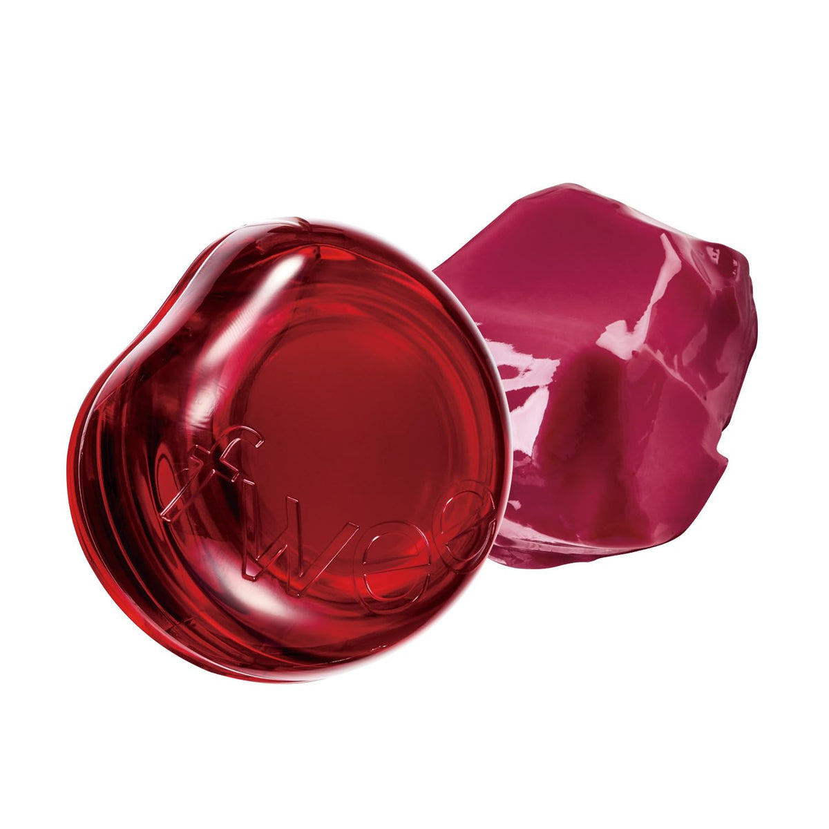 fwee Glowy Jelly Pot Cherryppo Cherry Red front view