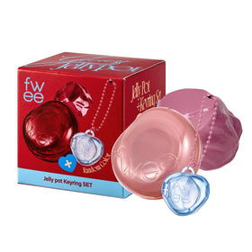 fwee Glowy Jelly Pot Milky Pink front view