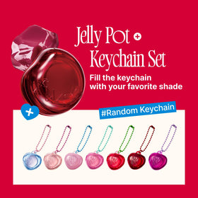 fwee Glowy Jelly Pot with keychain in assorted colours