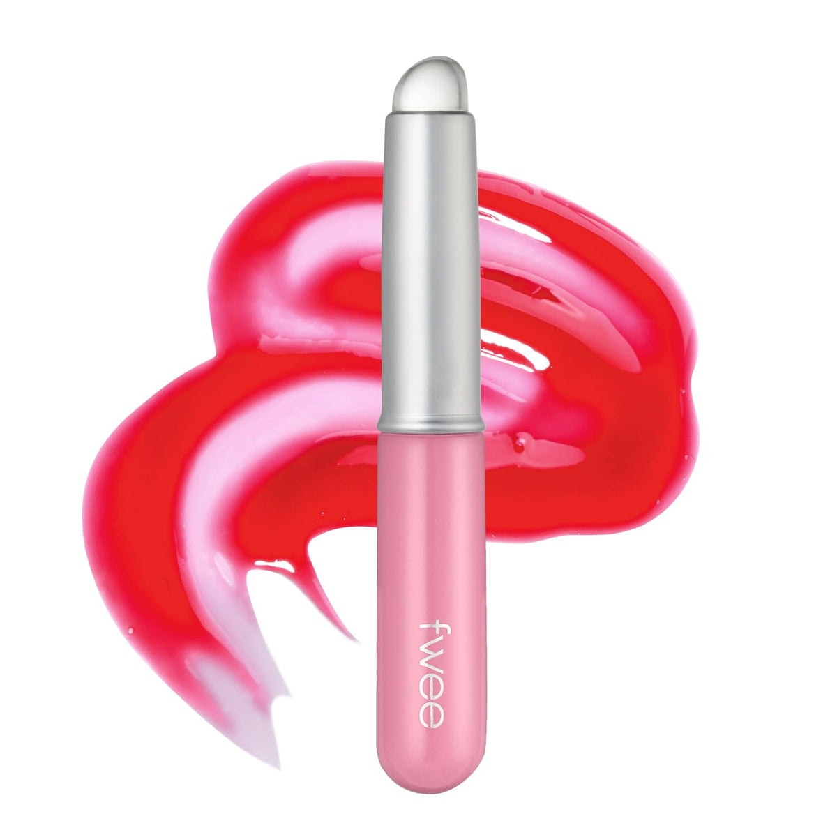 fwee Lip Brush Slim front view with silicone bristles