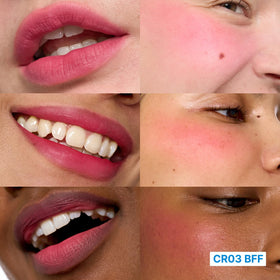 fwee Lip&Cheek Blurry Pudding Pot BFF (Pink Coral) texture close-up