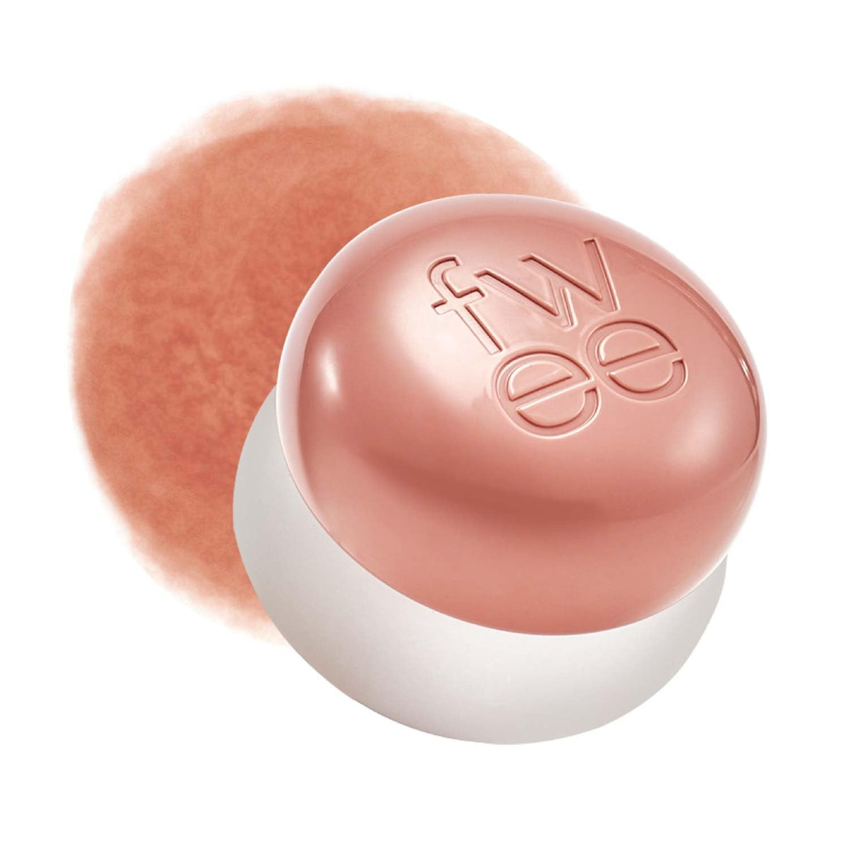fwee Lip & Cheek Blurry Pudding Pot front view, Brownish Nude