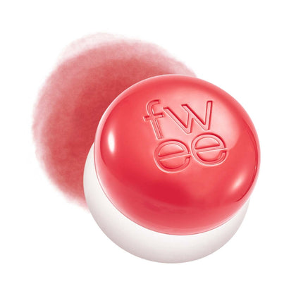 fwee Lip&Cheek Blurry Pudding Pot in Bright Coral front view