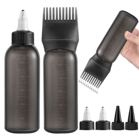 FXSPLCZ 2 Pack Root Comb Applicator Bottles black front view