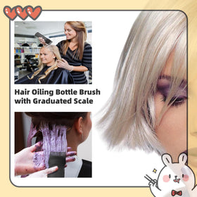 FXSPLCZ Root Comb Applicator Bottle in use on scalp during hair