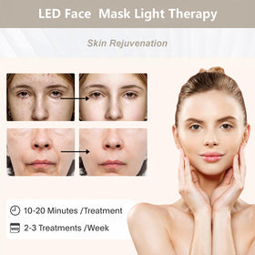 Fxtiaa LED Facial Mask in use on a model