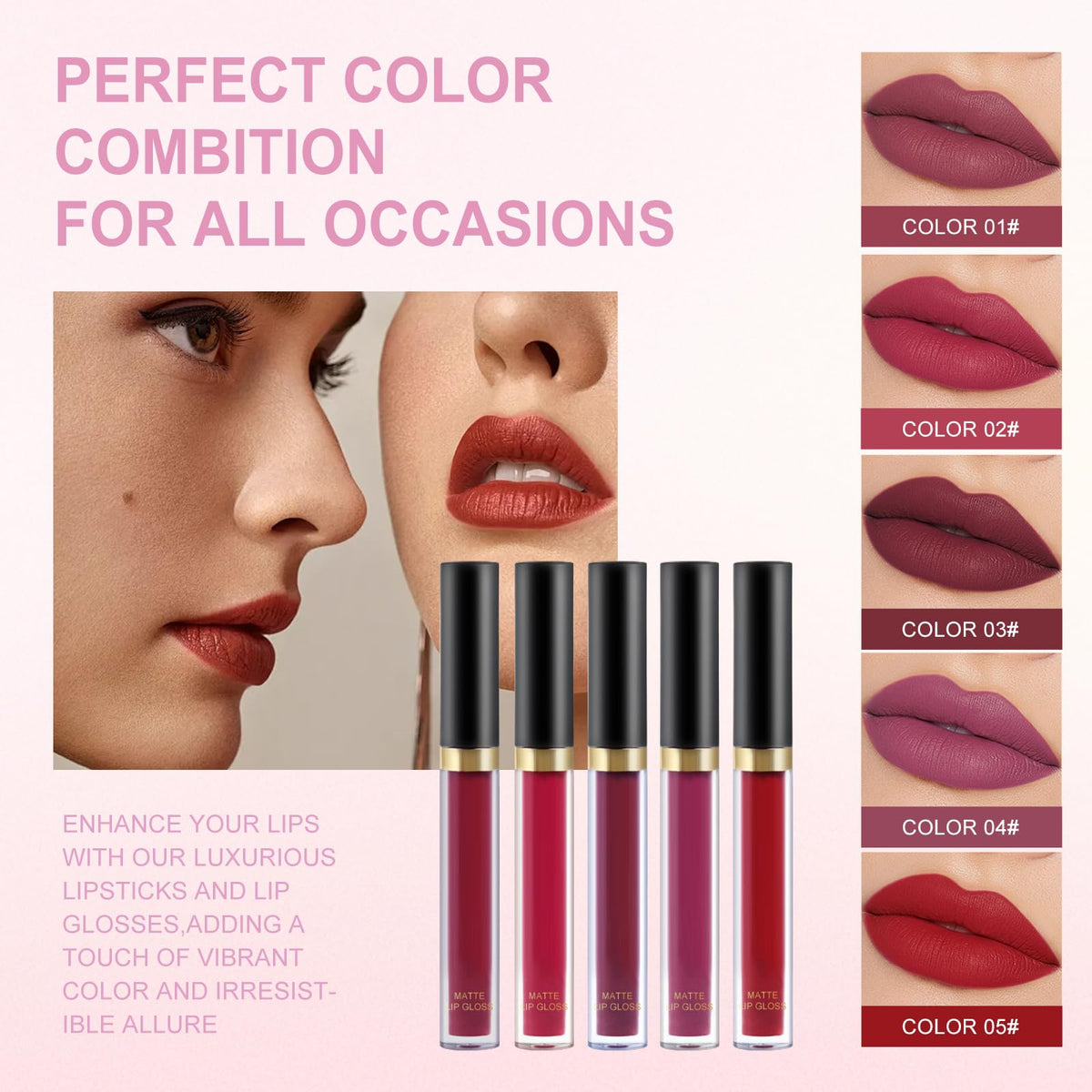 Fynqwor Makeup Set gift box with all products displayed