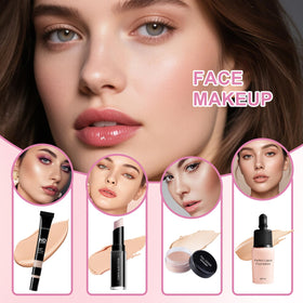 Fynqwor Makeup Set open with various makeup tools visible