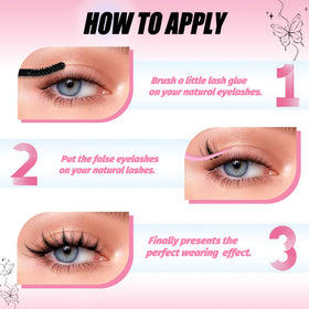 Fyonas lash clusters with eyelash curler and tweezers