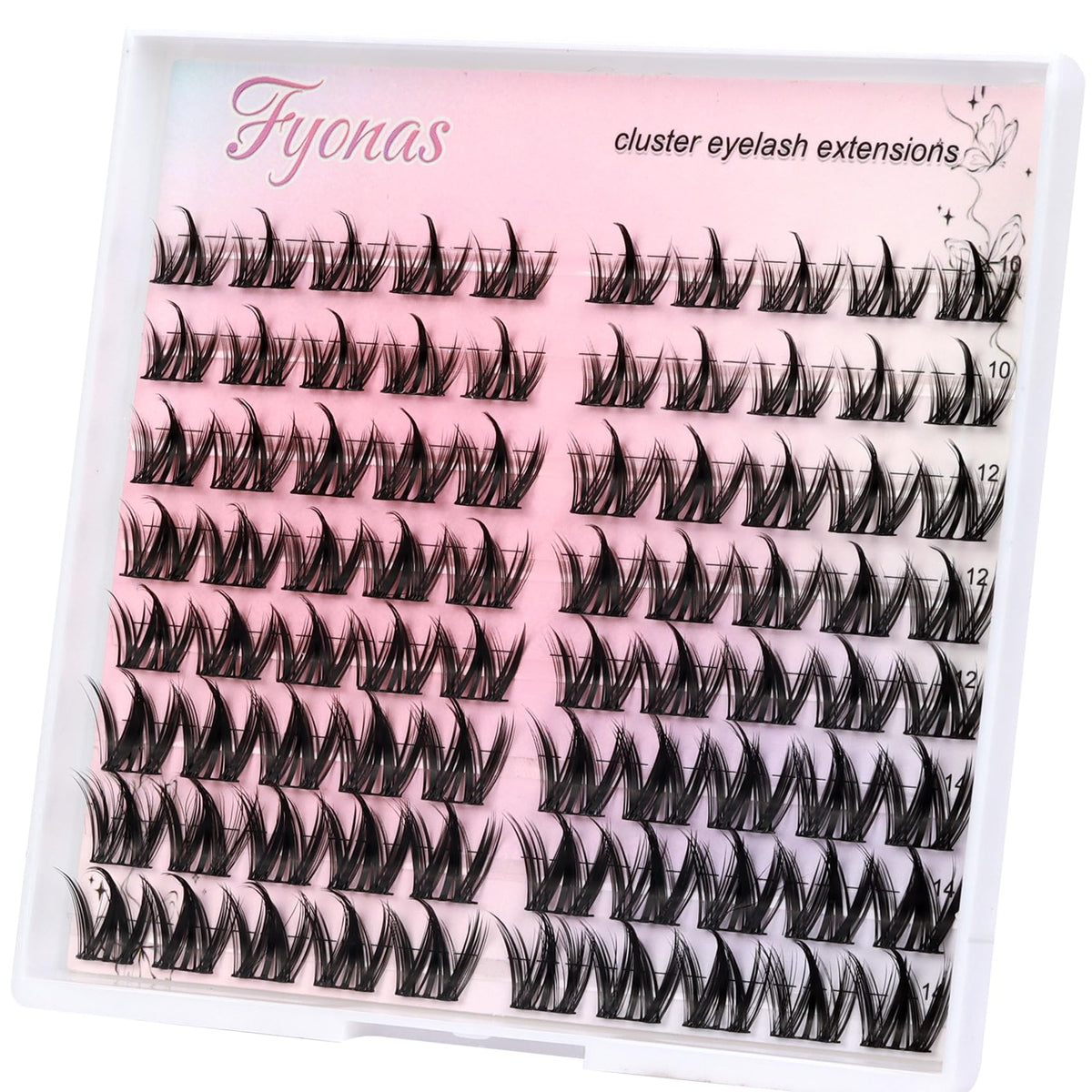 Fyonas Lash Clusters with eyelash glue and tweezers