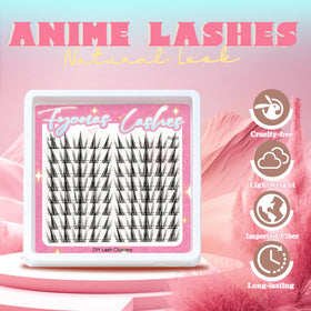 Fyonas Manga Lash Clusters lifestyle shot with makeup tools