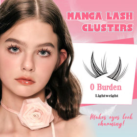 Fyonas Manga Lash Clusters packaging showing natural look