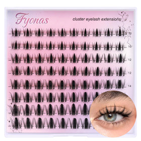 Fyonas Manga Lash Clusters spiky eyelash clusters front view