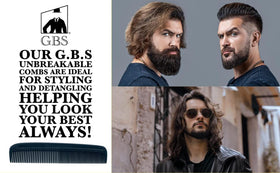 G.B.S Pocket Comb black with other grooming tools