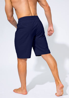 G Gradual Men's Swim Trunks Navy on beach