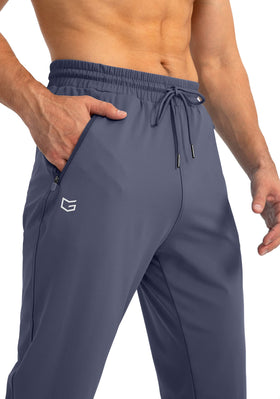 G Gradual Men's Tapered Joggers back view