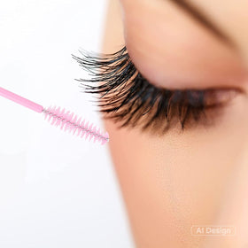 G2PLUS disposable mascara applicators in use