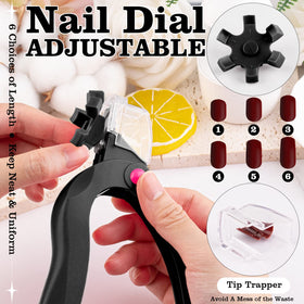 GA&EN Acrylic Nail Clippers showing curved handle design