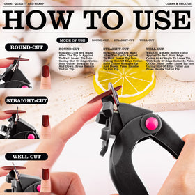 GA&EN Acrylic Nail Clippers with nail tips trapper feature