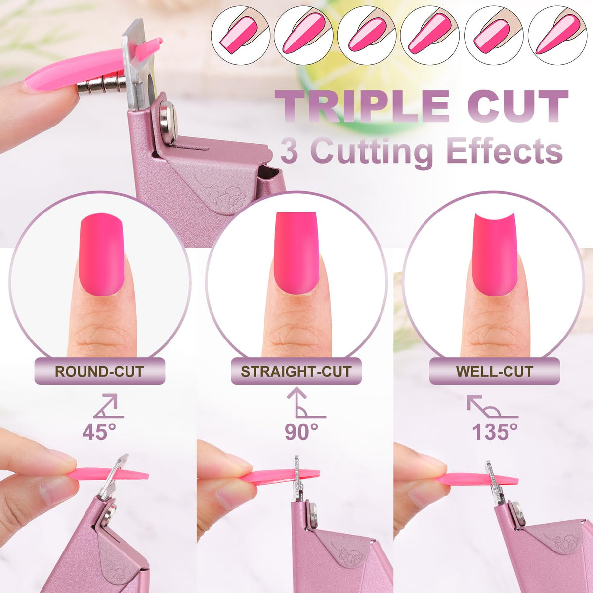 GA&EN Adjustable Nail Clipper at 45-degree angle