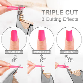 GA&EN Adjustable Nail Clippers showing 3 angle adjustments