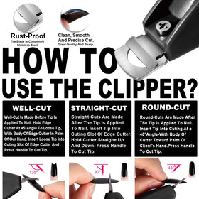 GA&EN Adjustable Nail Clippers side view showcasing ergonomic design