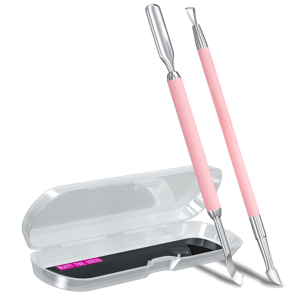 GA&EN Cuticle Pusher Tool Set 2PCS with ergonomic handles