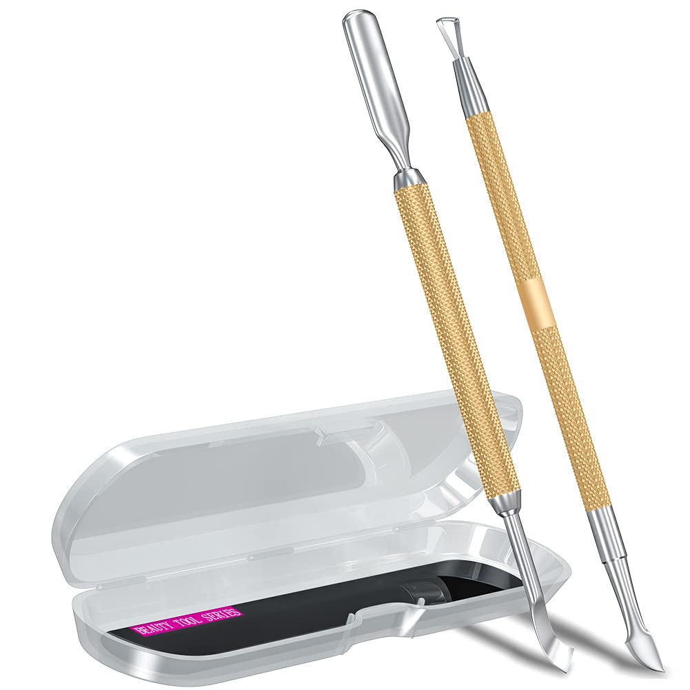 GA&EN Cuticle Pusher Tool Set front view with ergonomic handles