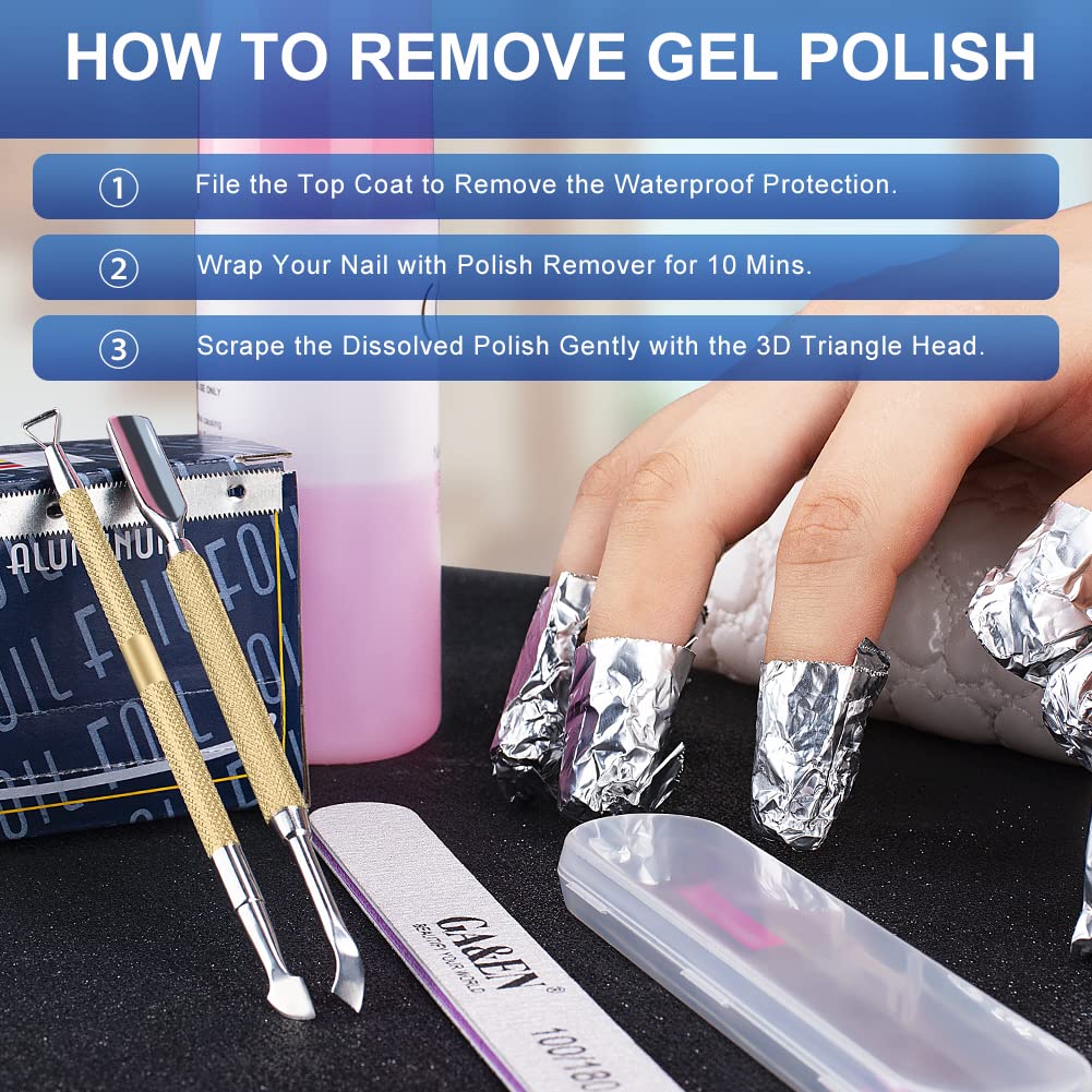GA&EN Cuticle Pusher Tool Set packaging display