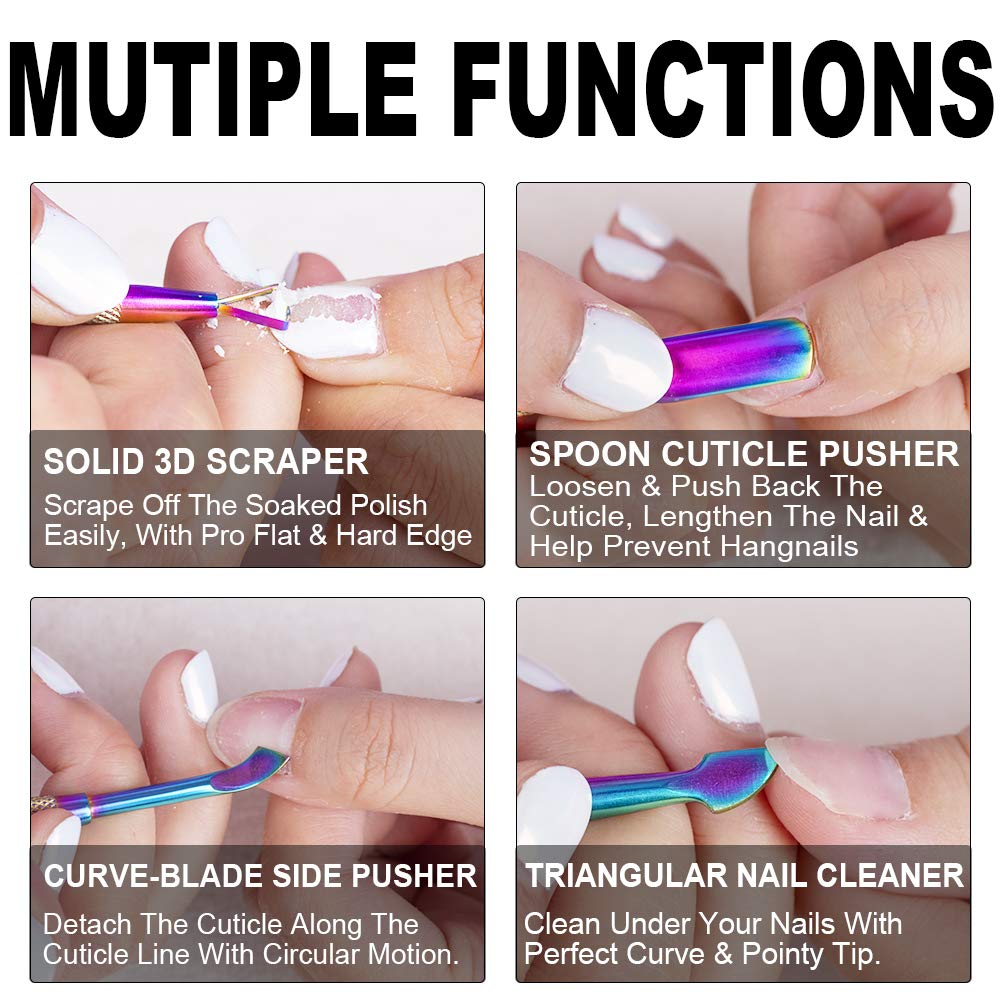 GA&EN Cuticle Pusher Tool Set showing ergonomic handle