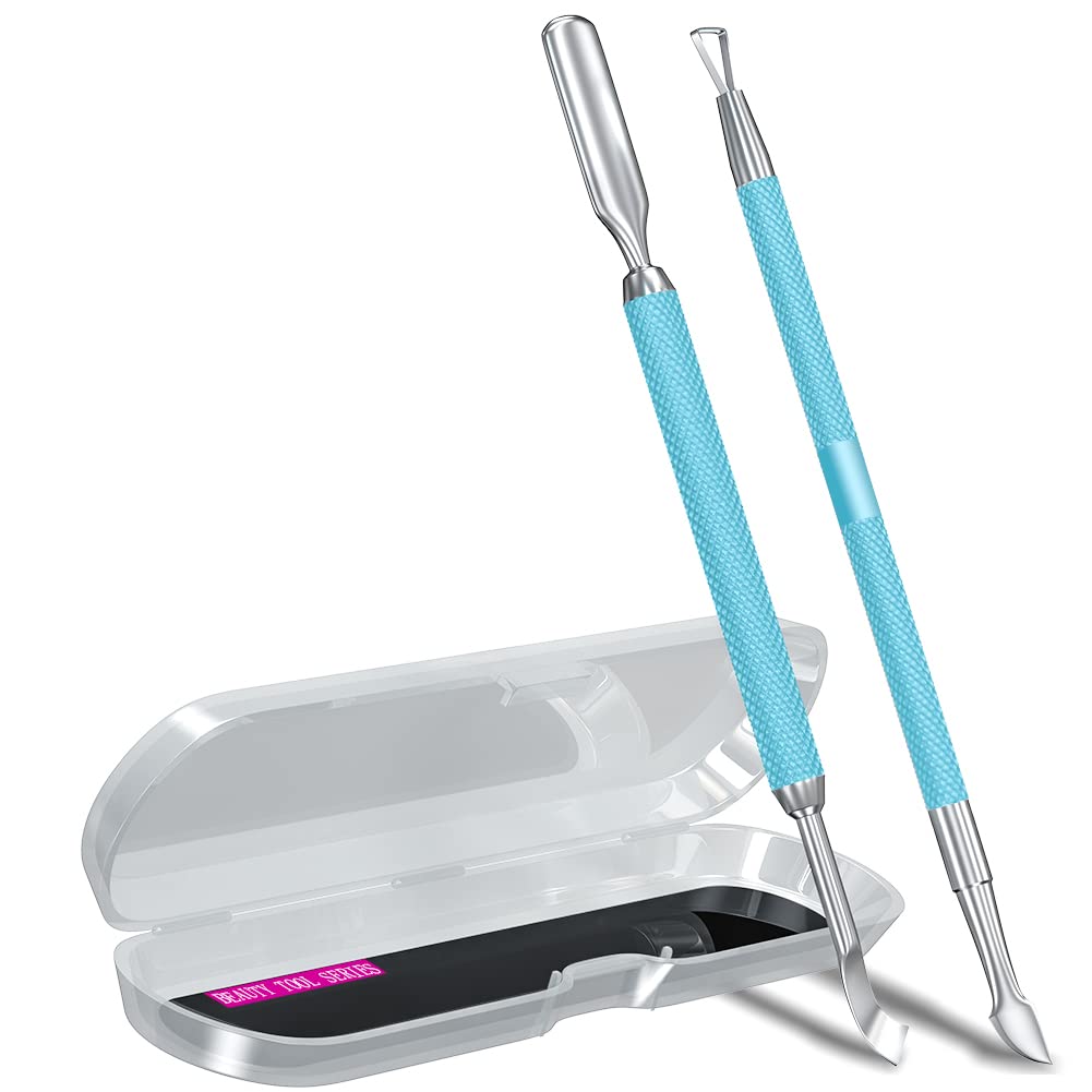 GA&EN Cuticle Pusher Tool Set with two tools and four heads