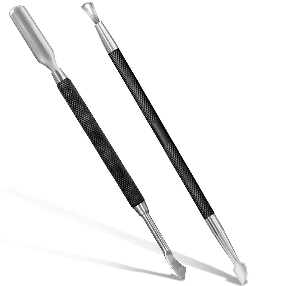 GA&EN Cuticle Pusher Tool Set with two tools and four heads