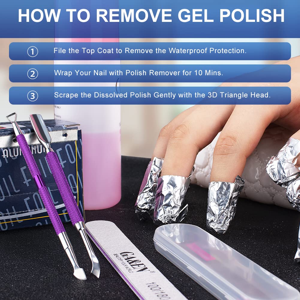 GA&EN cuticle tools in use during a manicure