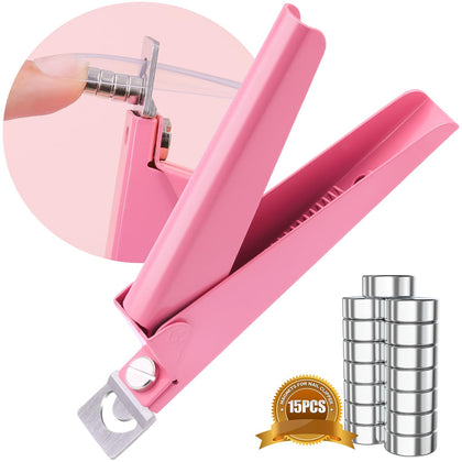 GA&EN Light Pink Adjustable Nail Clippers front view