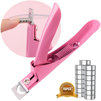 GA&EN Light Pink Adjustable Nail Clippers front view