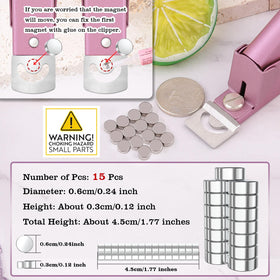 GA&EN Light Pink Nail Clipper with magnet sizers