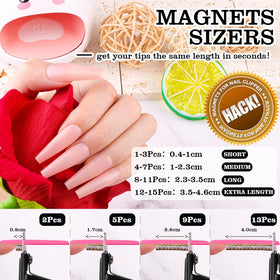 GA&EN nail clipper package with 15 magnet sizers