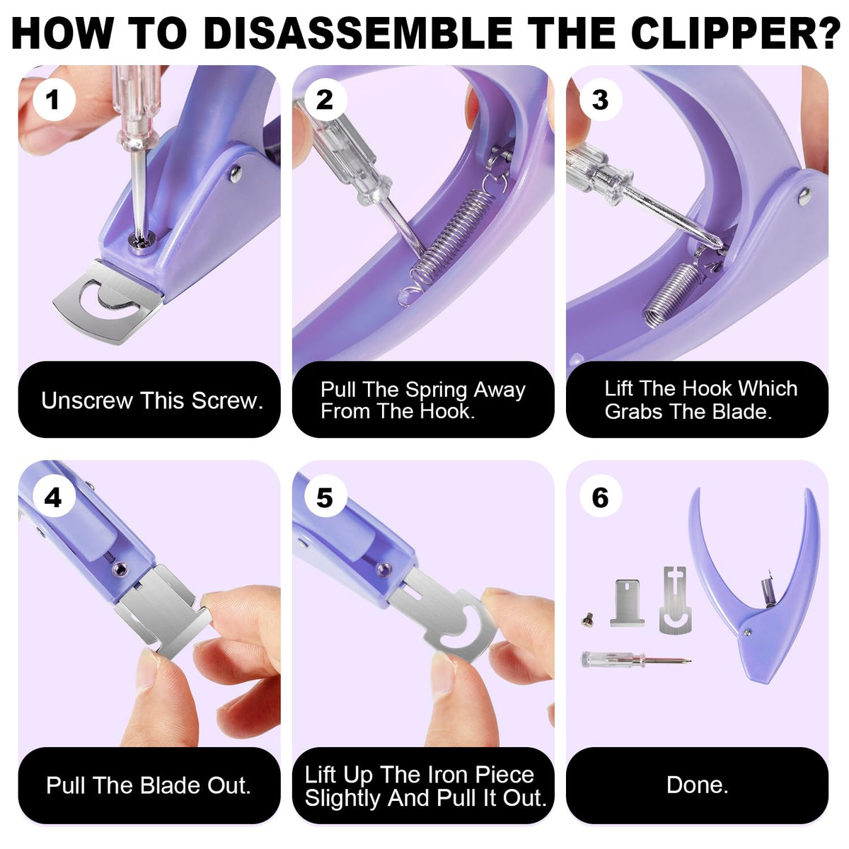 GA&EN nail clipper set on a nail art table