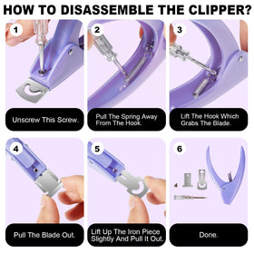 GA&EN nail clipper set on a nail art table