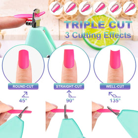 GA&EN nail clipper showing adjustable angles for nail shapes