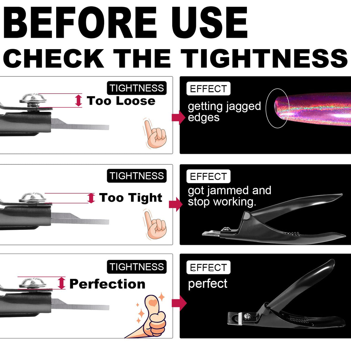 GA&EN nail clipper showing adjustable angles for nail shapes