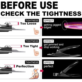 GA&EN nail clipper showing adjustable angles for nail shapes