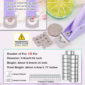 GA&EN nail clipper with 15 magnet sizers displayed