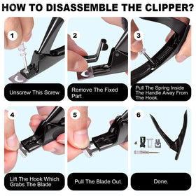 GA&EN nail clipper with acrylic nails